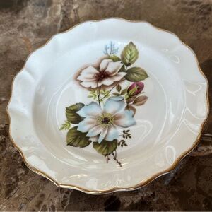 Duchess Bone China England 4.5 Inch Floral Trinket Dish